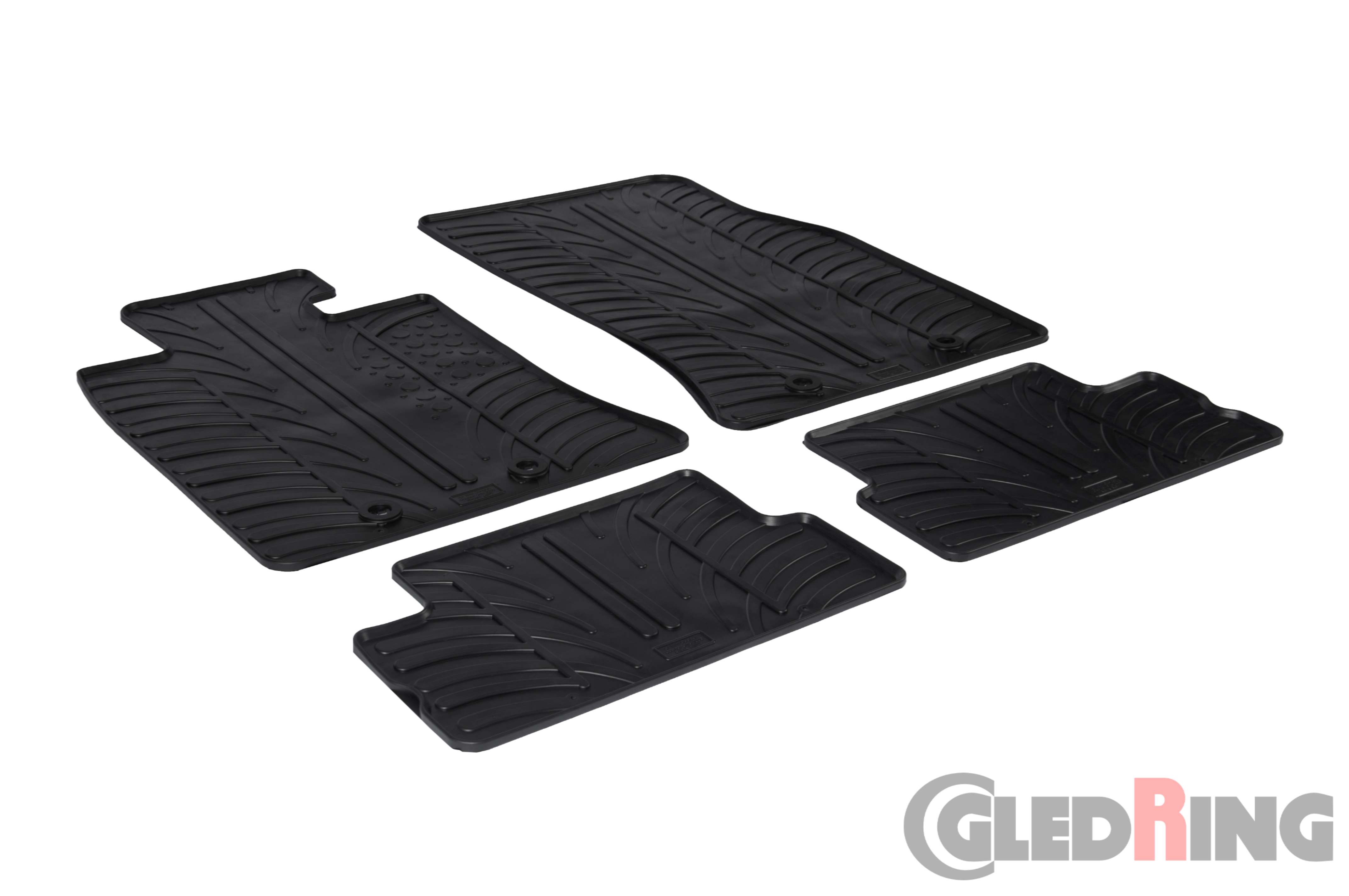 Original Gledring Passform Fußmatten Gummimatten 4 Tlg.+Fixing - Mini One 2006-02.2014